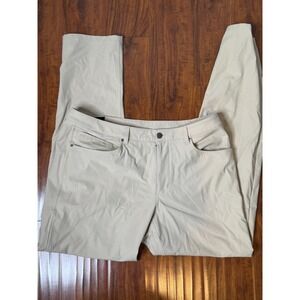 Lululemon ABC Classic-Fit 5 Pocket Pant Warpstreme Beige Size 36x32 LM5AQJS